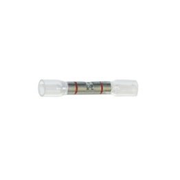 Visa Seal - Clear Butt Connector 22-18 AWG - Crimp and Adhesive-lined Crystal Clear Heat Seal Tubing for a Secure Visible Connection. (25 per pack)