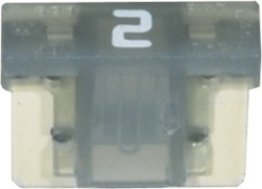 Low-Profile MINI Fuses-2 Amps Gray (5 per pack)
