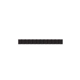 Type 380 Black Powder Coated Zinc Adhesive Wheel Weight - 60 g. Total Strip Weight; 12 - 5 g. Segments per Strip; 0.75 Strip Width; 6.75 Strip Length (50 per case)