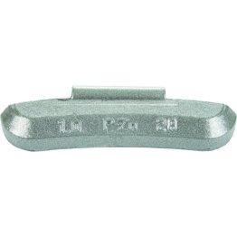 PZ Series Coated Zinc Clip-on Wheel Weight - 1.25 oz. (25 per pack)