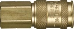 Dixon - Heavy-Duty Quick Disconnect Coupler Brass 1/4 High Flow Female NPTF 1/4-18 (Sold Individually)