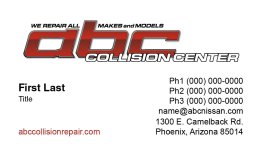 ABC Nissan Collision Business Card