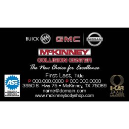 McKinney Buick/GMC Business Cards - Collision Center