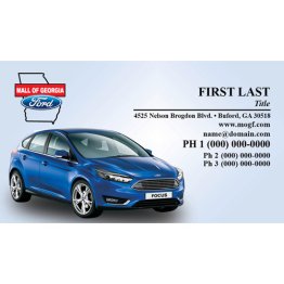 Mall of Georgia Ford Business Cards - Focus