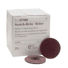 3M 7486 Roloc Disc - 3-inch - Medium - Box of 25