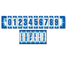 Blue Explosion Windshield Numbers Kit (20 doz)