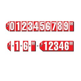 Red Tag Numbers Kit (20 doz)