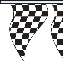 Cloth Checkered Triangle Pennants