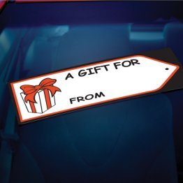 Gift Tag Decal - Present (sold by the dozen)