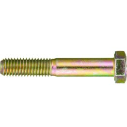 Hex Cap Screw Grade 8 Alloy Steel Yellow Zinc Finish 1/4-20 x 1-3/4 (100 per pack)