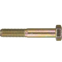 Hex Cap Screw, Grade 8, Alloy Steel, Yellow Zinc Finish, 1/4-28 x 1-3/4 " (100 per pack)