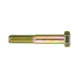 Hex Cap Screw Grade 8 Alloy Steel Yellow Zinc Finish 3/8-24 x 1-3/4 (50 per pack)