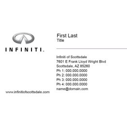 Infiniti of Scottsdale Business Cards
