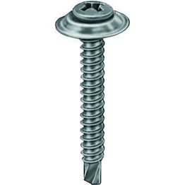 Phillips Oval Head with Countersunk Washer Drill Point Trim Screw (100 per pack)