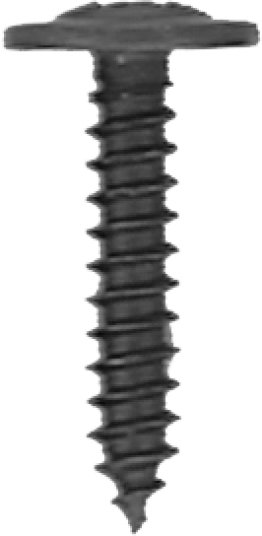 Phillips Washer Faced Trim Screw - M4.2 Diameter; 20mm Length; Phillips Drive; Washer Faced Head; Steel; Special Black Finish; Sheet Metal Screw (50 per pack)