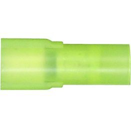 Female Quick Slide-1/4 Tab Width Fully-Insulated Nylon 12-10 AWG Yellow (50 per pack)