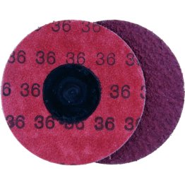 Locking Grinding Disc 3 Diameter Aluminum Oxide Grain 36 Grit Twist-On Arbor (25 per pack)