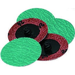 Locking Grinding Disc 2 Diameter Zirconium Grain 24 Grit Twist-On Arbor (25 per pack)