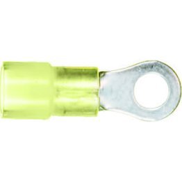 Ring Tongues 12-10 AWG 8-10 Stud Size Nylon-Insulated Yellow (100 per pack)