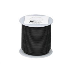 Plastic Covered Primary Wire-14 AWG Black 100' Length 15 Amps (Sold Individually)