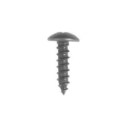 Phillips Truss Head Self-Tapping Screw - M4.8 Diameter; 16mm Length; 11mm Head Diameter; Phillips Drive; Truss Head; Steel; Black Oxide Finish (100 per pack)