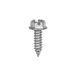 Slotted Hex Washer Head License Plate Screw (100 per pack)