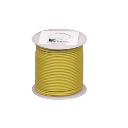 Plastic Covered Primary Wire-18 AWG Yellow 100' Length (Sold Individually)