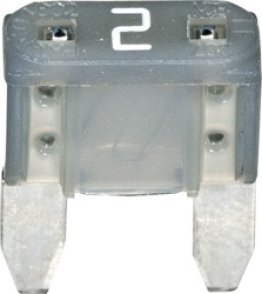MINI Fuses-2 Amps Gray (5 per pack)