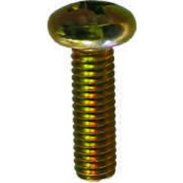Phillips Pan Head License Plate Screw - M6-1.0 Diameter; 20mm Length; Phillips Drive Type (100 per pack)