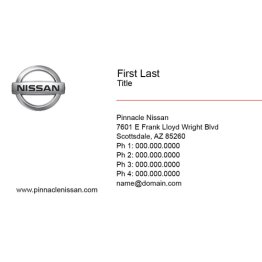 Pinnacle Nissan Business Cards