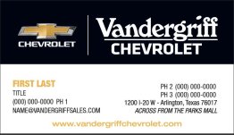 Generic One-Sided Business Card