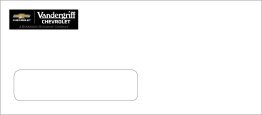 Vandergriff Chevrolet Window Envelope - 2500 ct