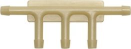 Hose and Tubing Connectors Five-Way Vacuum Connector Tee Manifold Vacuum, Distributor Amplifier and Sensor to Air Cleaner 3/16 " (Pack of 10)