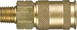 Dixon - Heavy-Duty Quick Disconnect Coupler Brass 1/4 High Flow Male NPTF 1/4-18 (Pack of 1)