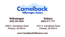 Generic Business Cards for Camelback VW & Subaru