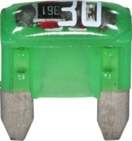 MINI Smart Glow Fuses-30 Amps , Green (Pack of 5)