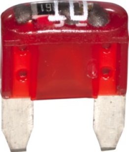 MINI Smart Glow Fuses-10 Amps , Red (Pack of 5)