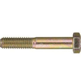 Hex Cap Screw, Grade 8, Alloy Steel, Yellow Zinc Finish, 7/16-20 x 1 " (Pack of 50)