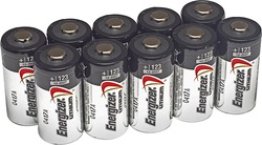 123 Lithium Battery, 3 Volt (Pack of 10)