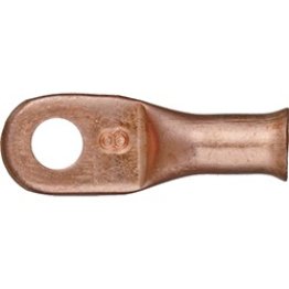Battery Cable Lugs-8 Gauge, Heavy-Duty, Red, No. 10 Stud Size (Pack of 10)