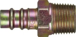 Dixon - Heavy-Duty Quick Disconnect Plug Steel 3/8 High Flow Male NPTF 3/8-18 (Pack of 1)