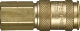 Dixon - Heavy-Duty Quick Disconnect Coupler Brass 3/8 High Flow Female NPTF 3/8-18 (Pack of 1)
