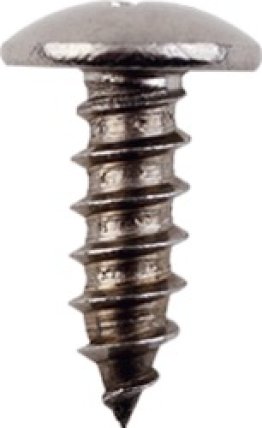 Truss Head License Plate Screw SS - No. 14 x 3/4 (Pack of 50)