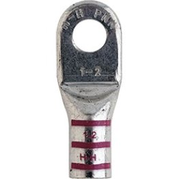 Tru-Crimp® - Battery Cable Lugs-1 Gauge, Extreme-Duty , Pink, 3/8" Stud Size (Pack of 5)