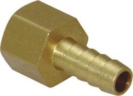 Brass Hose Barb Female NPT 5/16 (-5) x 3/8-18 (Pack of 5)
