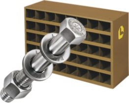Tuff-Torq® - Hex Cap Screw Assortment, Coarse Thread, 1/4 - 1/2 Size Range, 16 Items, 1,425 Pieces (Pack of 1)
