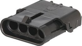 Weather Pack - Terminal Housing, 4-Wire, Shroud Connection (Pack of 2)