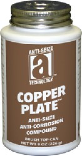 Anti-Seize Technology™ - Copper Plate™ Anti-Seize Anti-Corrosion Compound, Paste Form, 8oz Brush Top Can (Pack of 1)