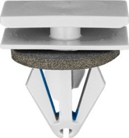 Rocker Molding Clip with Sealer for GM, Nylon, White, Fits 9mm Hole, 12 x 20mm Top and Bottom Head, 16mm Stem Length (Pack of 10)