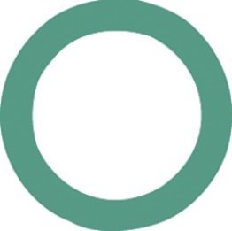 Air Conditioning O-Ring for Chrysler/Diesel Kiki/Ford/GM/Mitsubishi, HNBR, Green (Pack of 10)